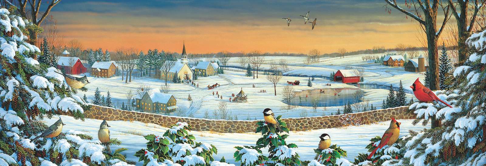 panorama d'hiver puzzle en ligne