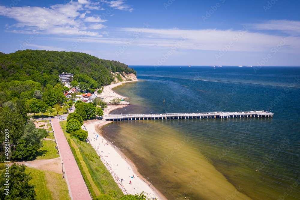 Praia Orłowo Gdynia Polônia puzzle online