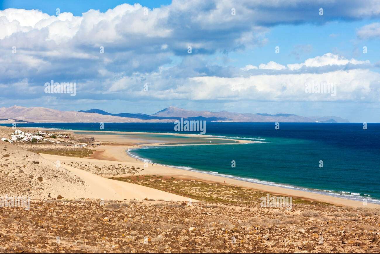 Kusten av Fuerteventura Island pussel på nätet