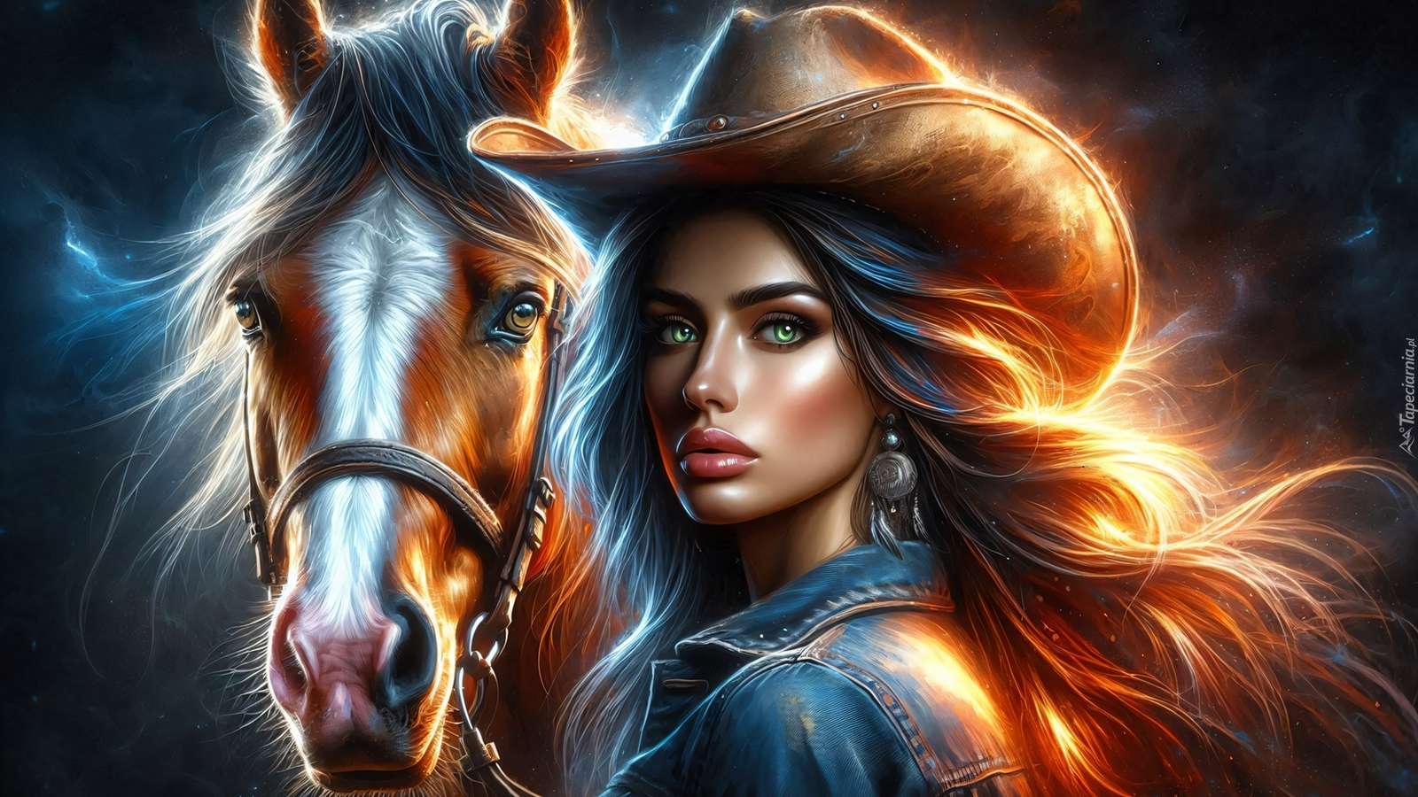 Woman with Horse jigsaw puzzle online