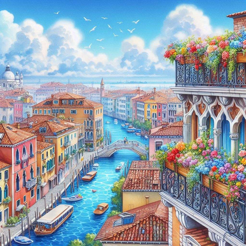 Venise comme une ville puzzle en ligne