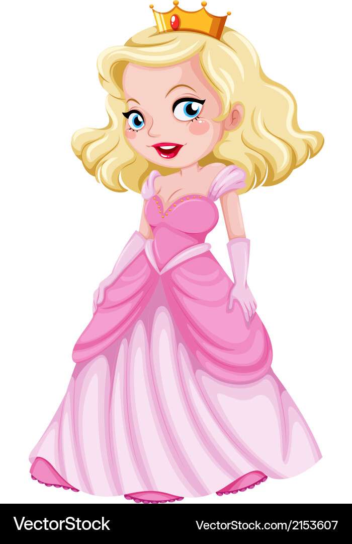 A beautiful princess vector image online puzzle