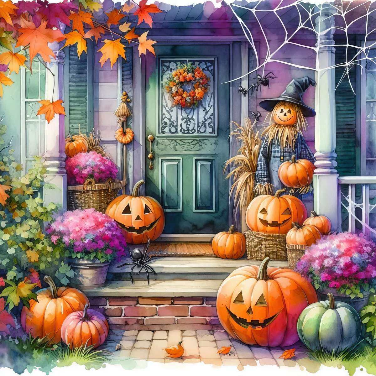 Halloween veranda Pussel online