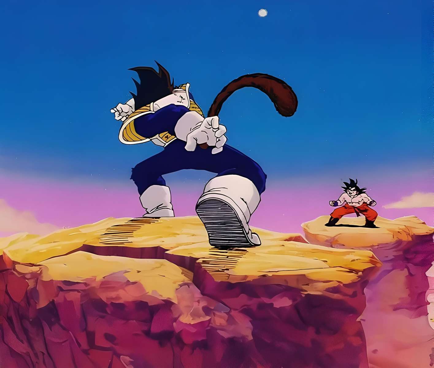 Vegeta vs Goku. Pussel online