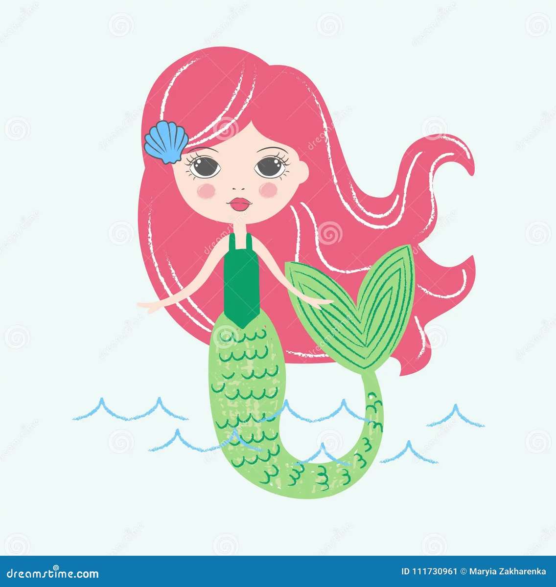 Mermaid Paper Doll Stock Illustrations – 36 Mermaid online puzzle