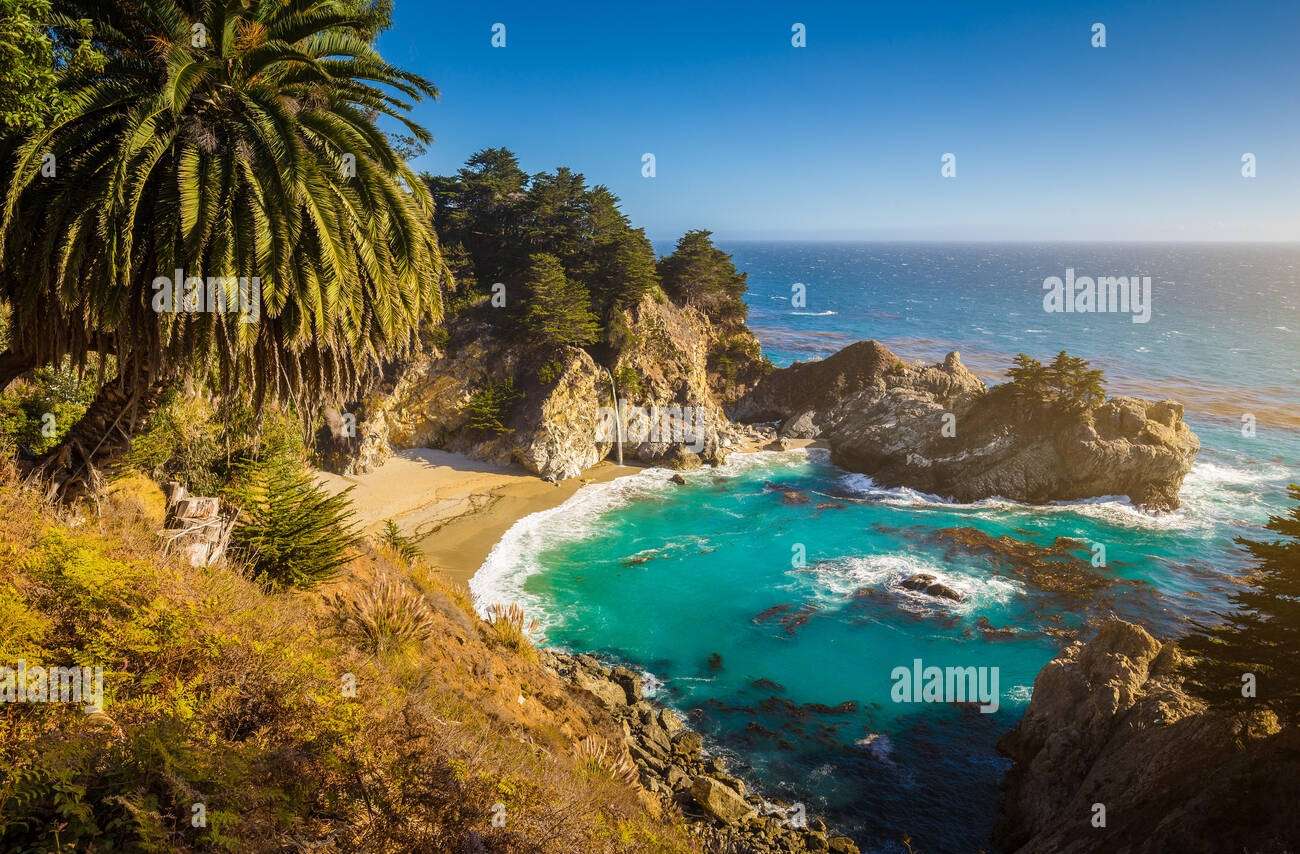 Cascate McWay, California, Stati Uniti puzzle online