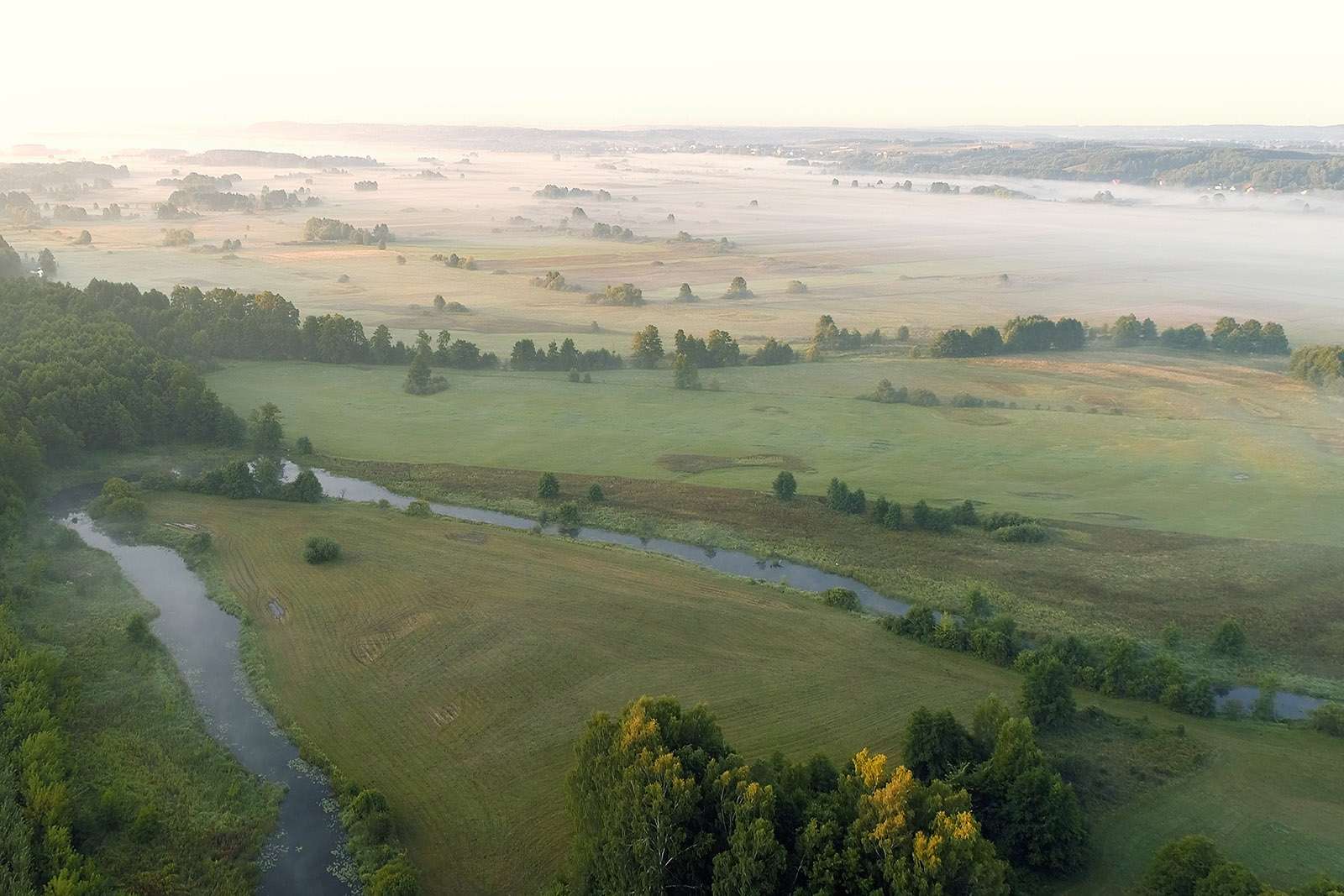 Landschaft mit zwei Flüssen Online-Puzzle