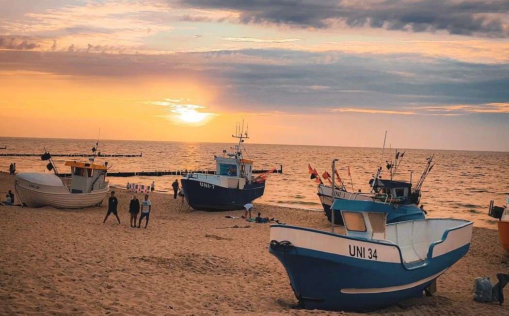 Захід сонця в Унєсьці онлайн пазл