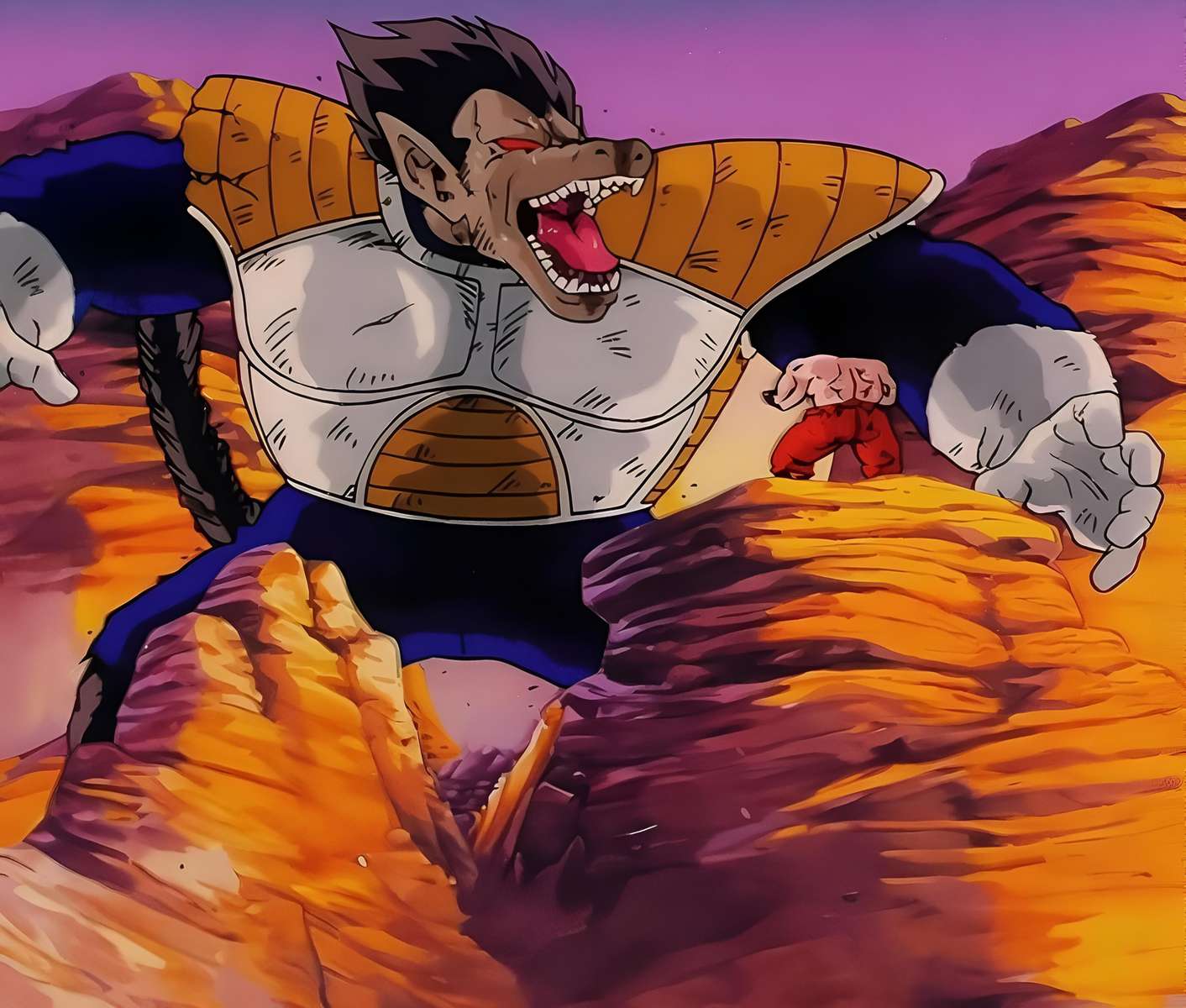 Ozaru Vegeta vs Goku. puzzle online