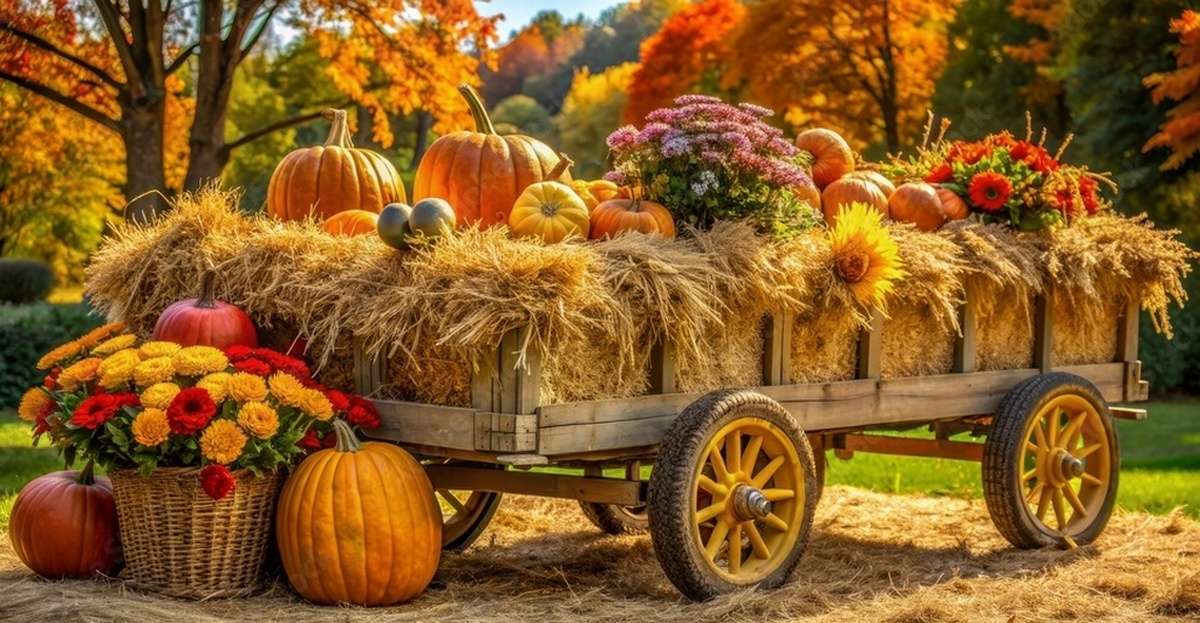 Herbst im Wagen Online-Puzzle