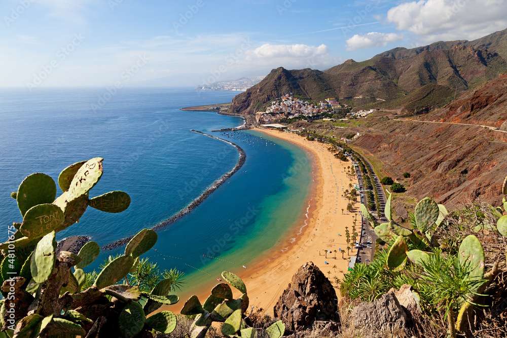 Las Teresitas strand, Tenerife, Kanári-szigetek kirakós online