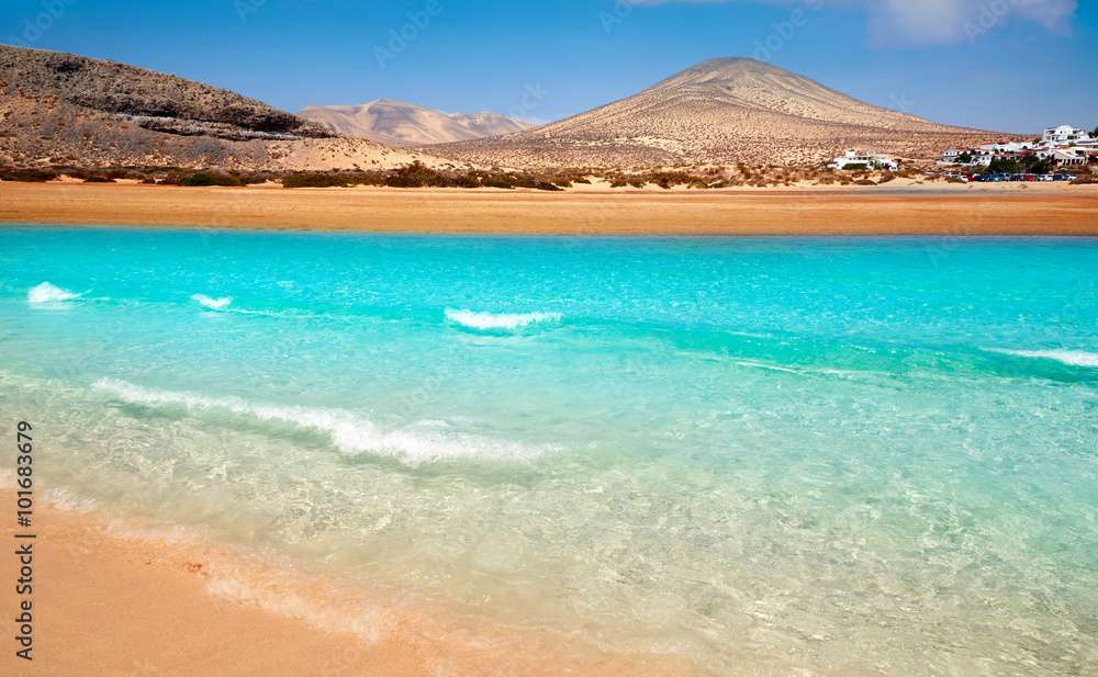 Strand op het eiland Fuerteventura, Canarische eilanden legpuzzel online