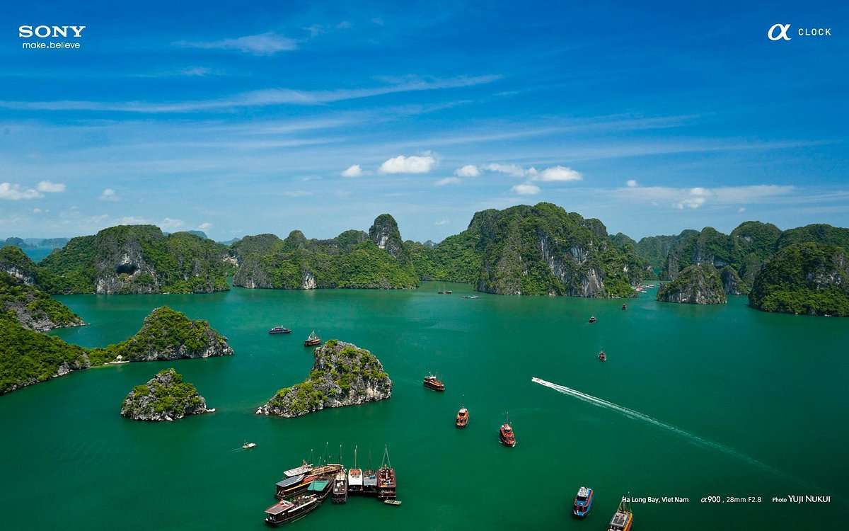 Vista aérea da Baía de Ha Long, Vietnã quebra-cabeças online