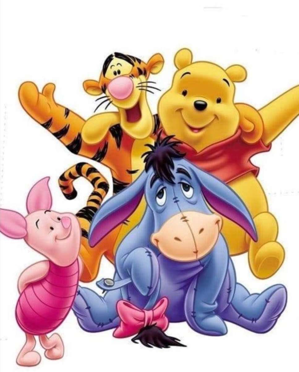 ¡Pooh y sus amigos saludan! rompecabezas en línea