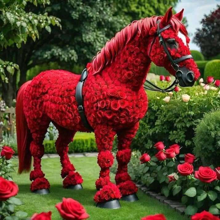 um cavalo vermelho puzzle online