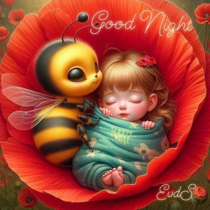 Baby with the bee in the flower jigsaw puzzle online