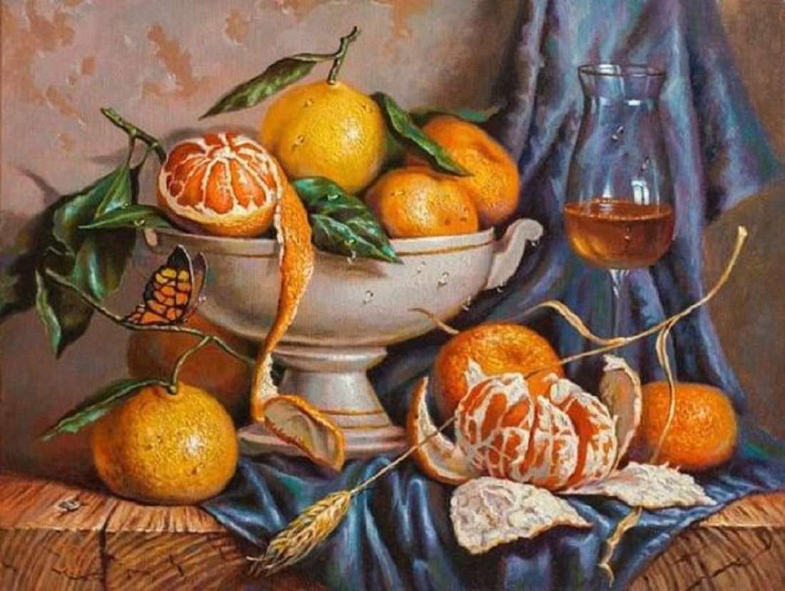 Tangerines and sweet wine online puzzle