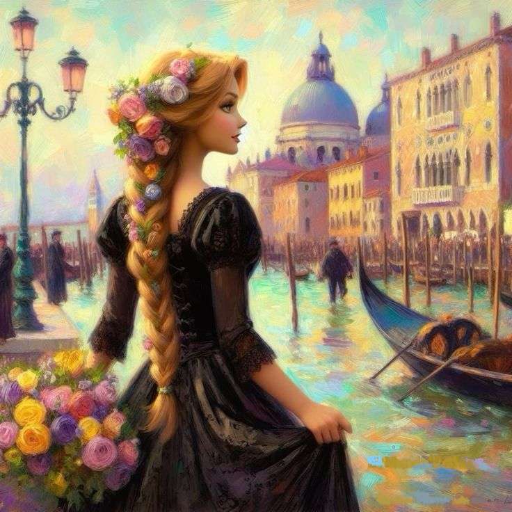 Beautiful Venetian girl jigsaw puzzle online