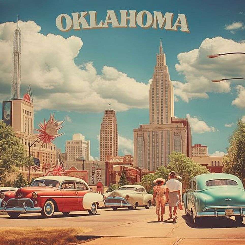 Vintage Oklahoma années 1950 puzzle en ligne