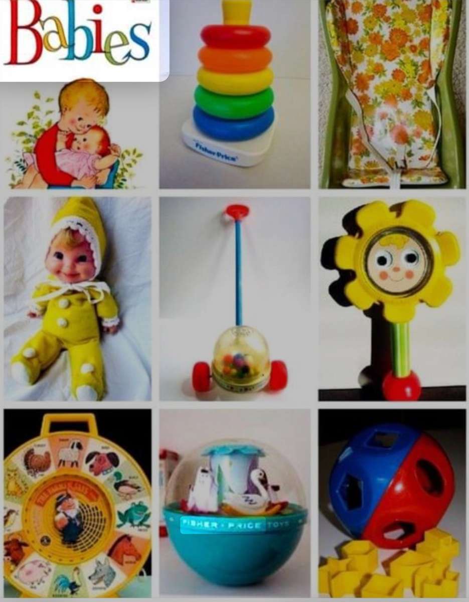 Baby Toys from the old days. online puzzle