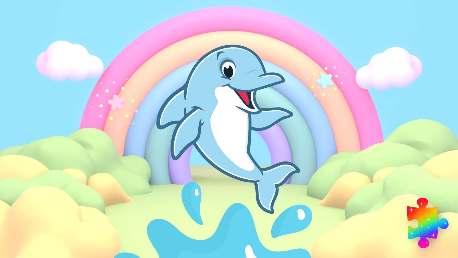 Delfino arcobaleno puzzle online