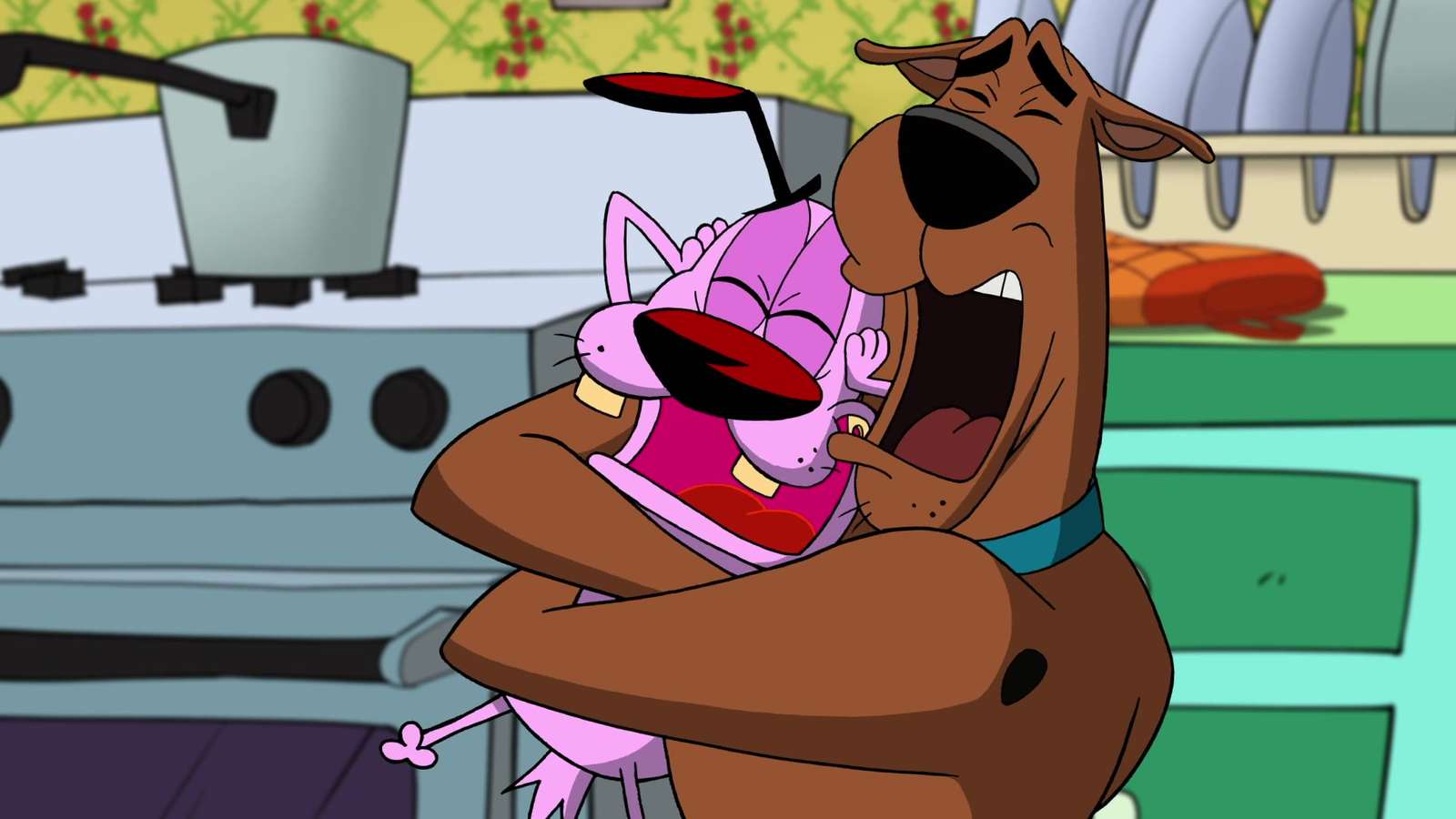 Scooby Doo! Seznamuje se s Courage the Cowardly Dog skládačky online