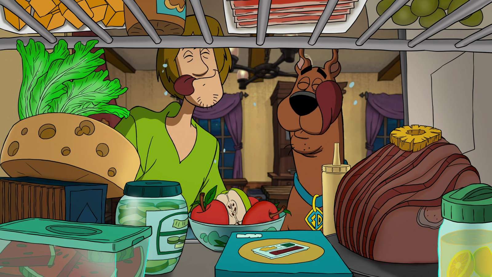 Scooby Doo! Találkozik Courage a gyáva kutyával online puzzle