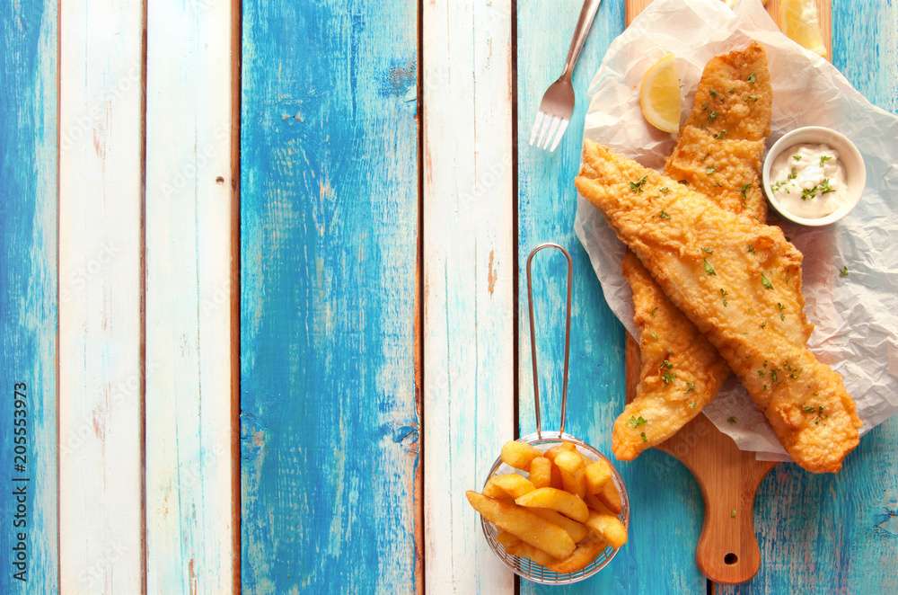 Pescado y patatas fritas rompecabezas en línea