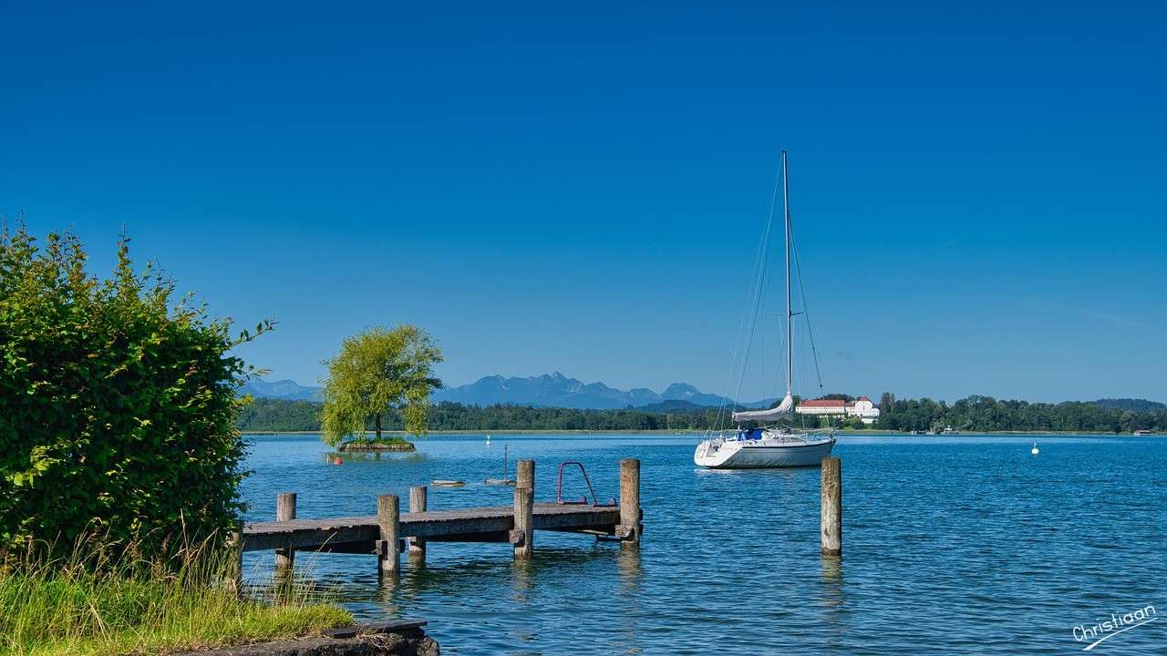 Landscape, Upper Bavaria, Lake. online puzzle