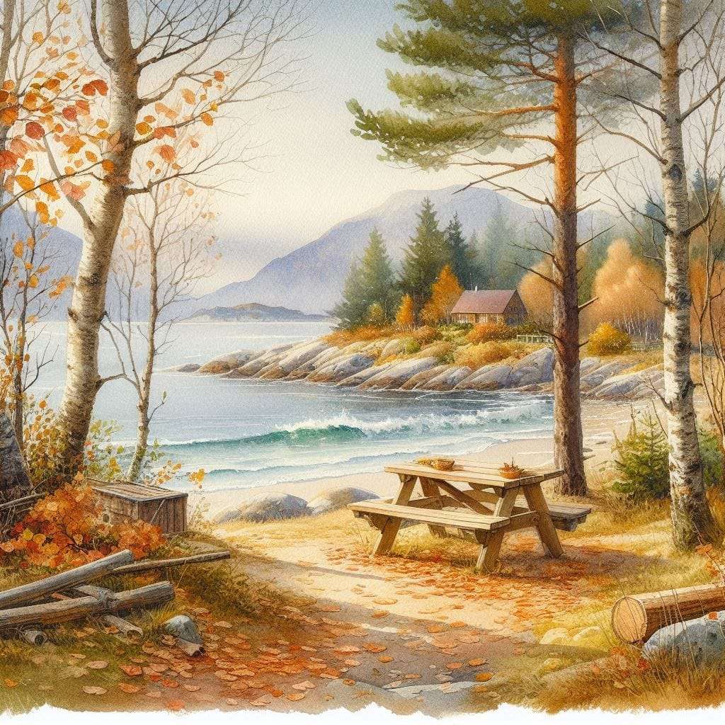 Autumn relaxing view online puzzle