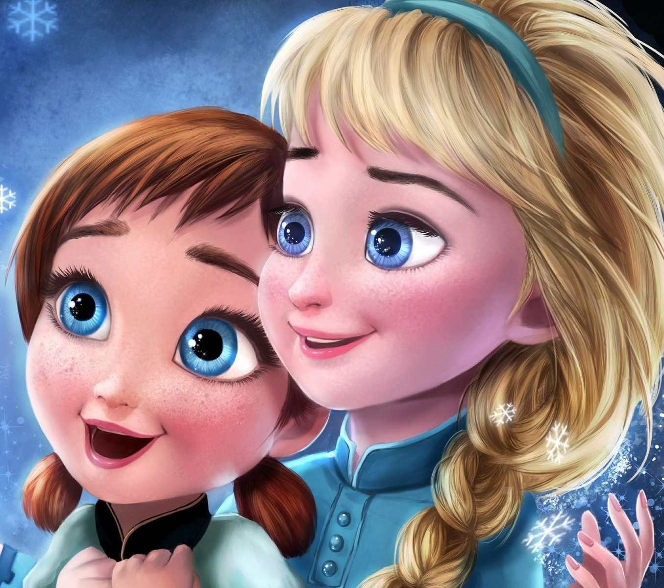 Anna und Elsa aus Frozen Puzzlespiel online