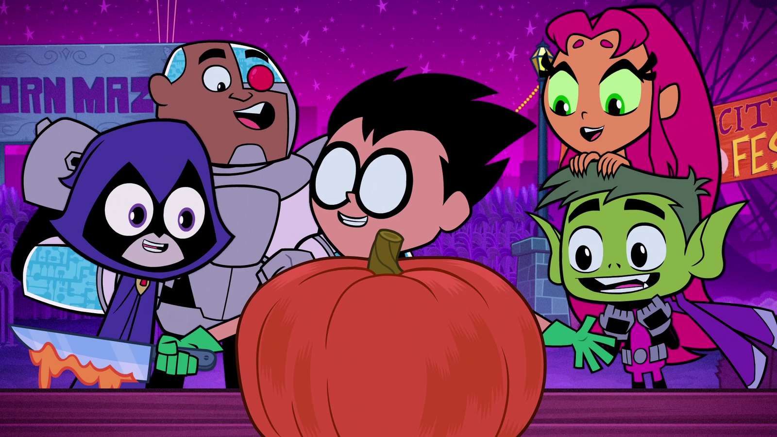 Teen Titans gaan! online puzzel