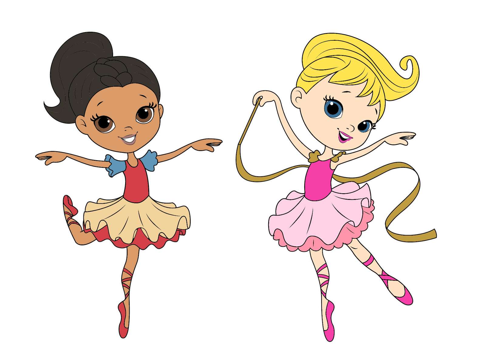 Ballerinas makeover som Disney Princess Moana och A Pussel online