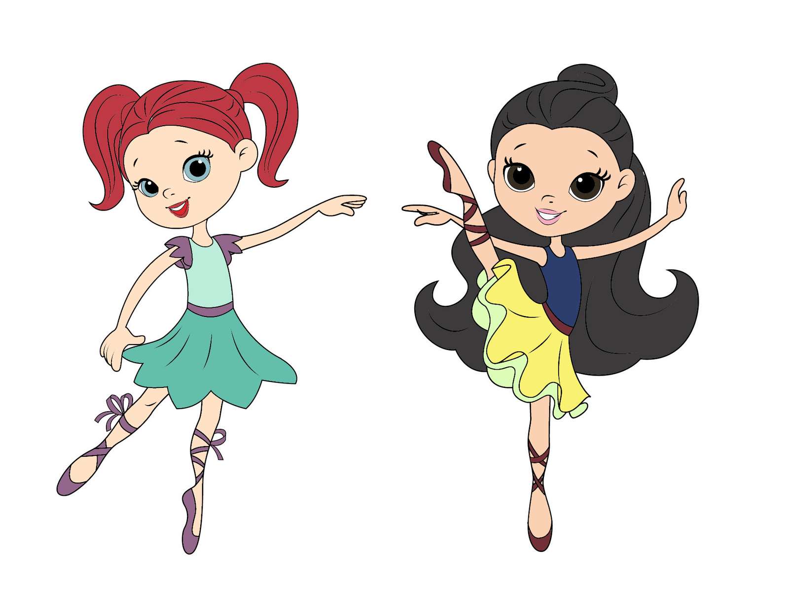 Ballerinas Makeover As Disney Princess Ariel And M jigsaw puzzle online