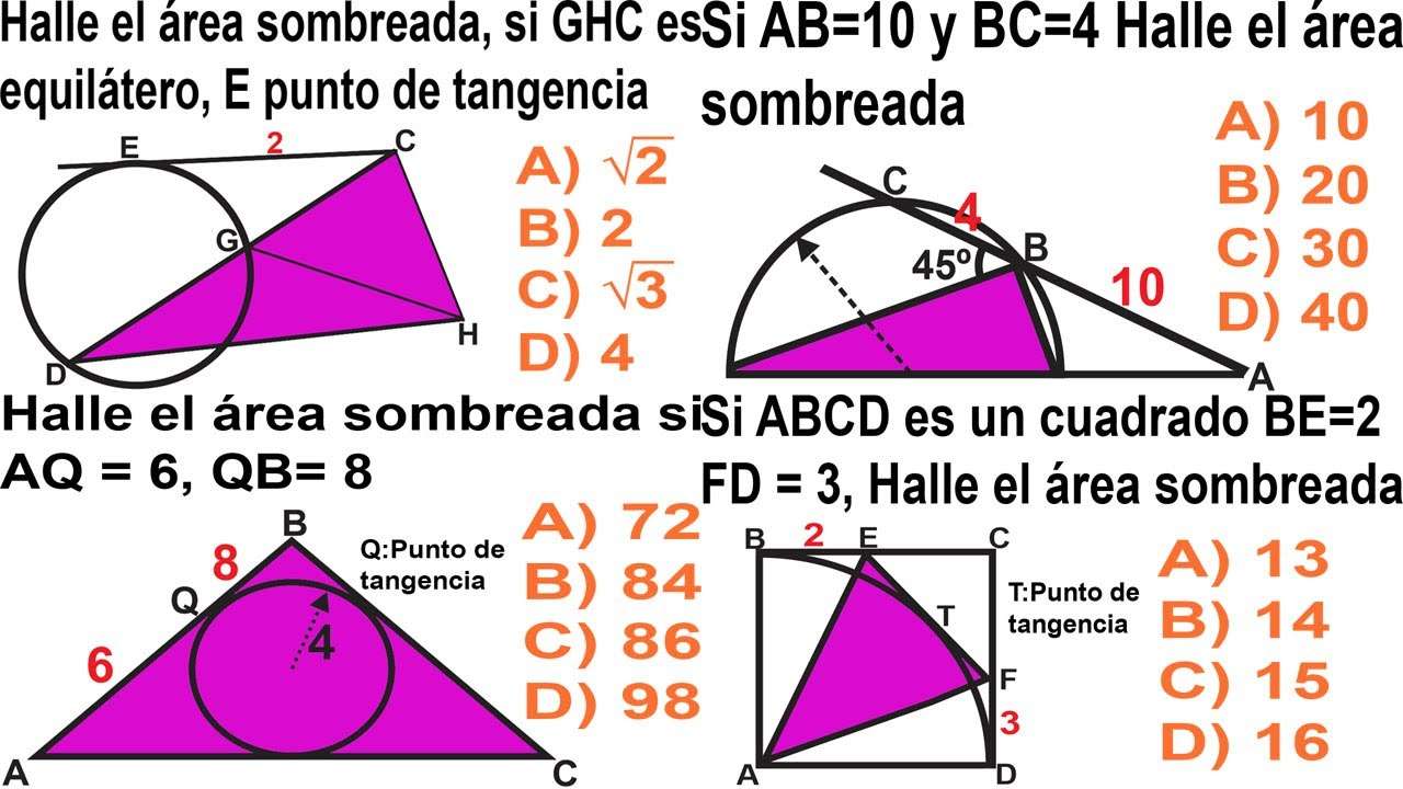 Fläche und Umfang dreieckiger Flächen Online-Puzzle