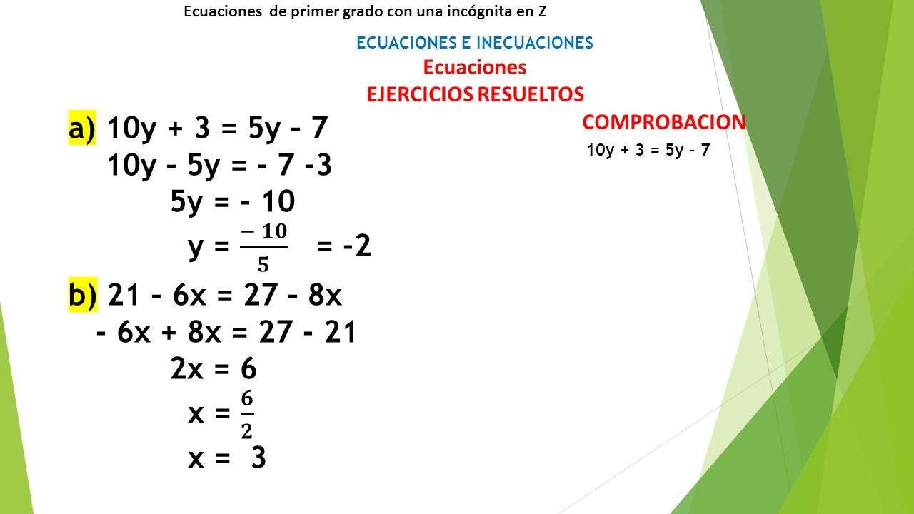 inequalities jigsaw puzzle online