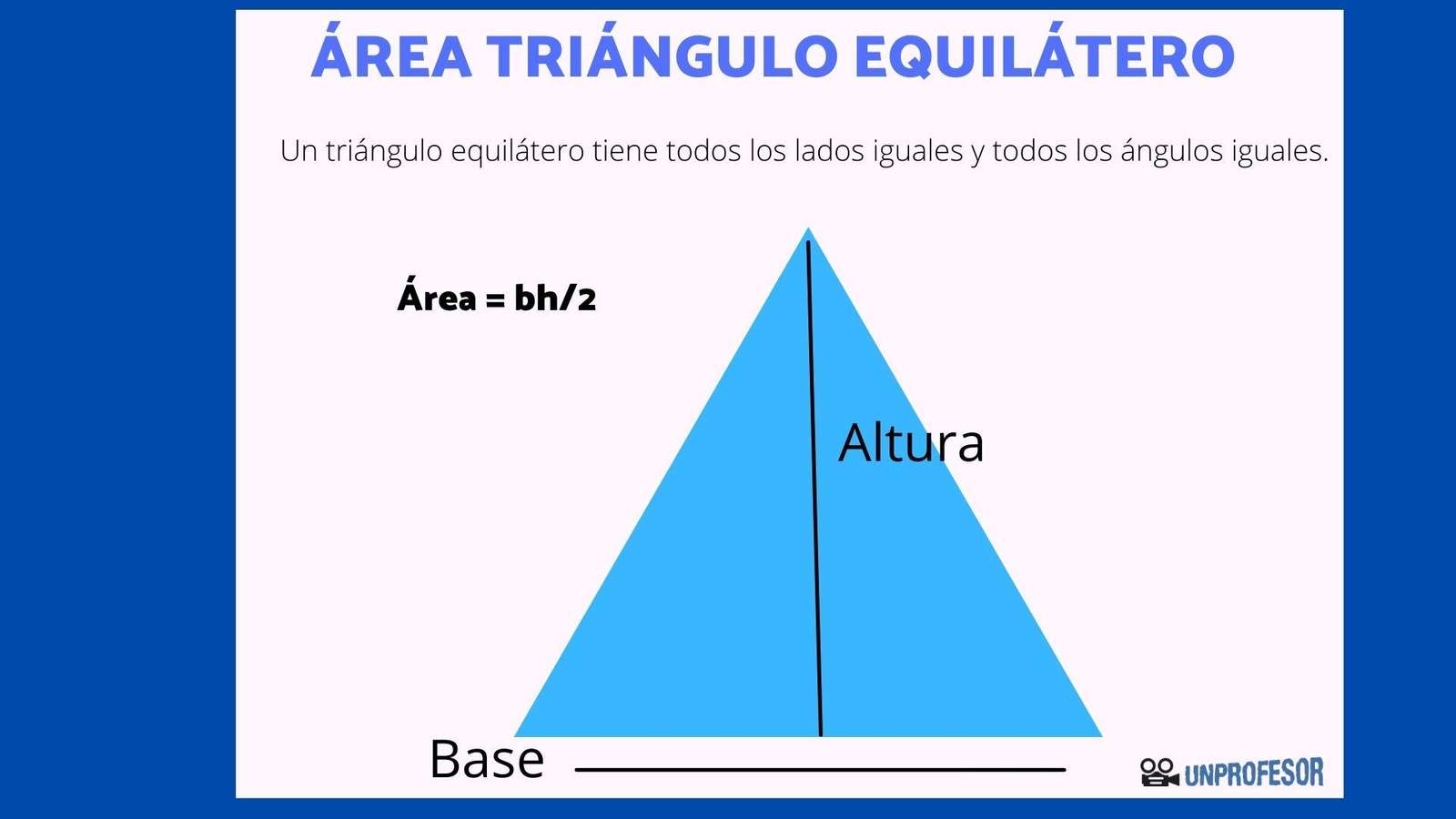 Area de un triangulo rompecabezas en línea