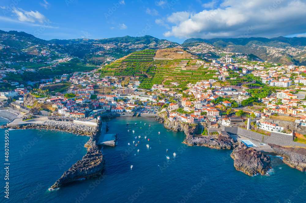 Vedere aeriană a Madeira Portugalia jigsaw puzzle online