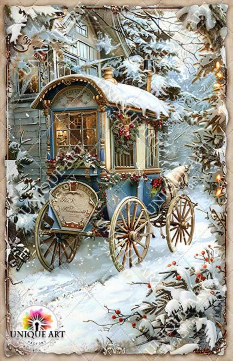 Hübscher Weihnachtswohnwagen Puzzlespiel online