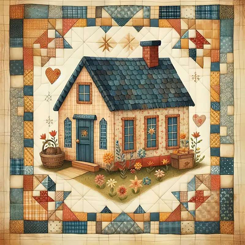 Patchworkhaus Online-Puzzle