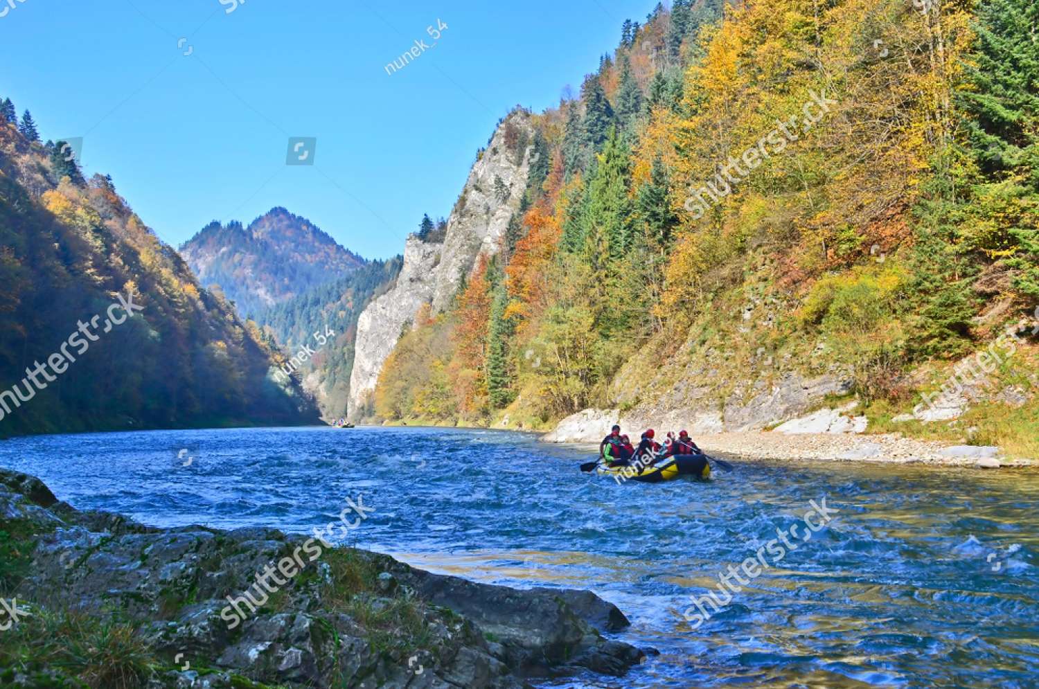 Río Dunajec Pieniny Polonia y Eslovaquia rompecabezas en línea