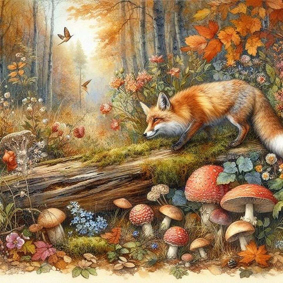 Renard rusé puzzle en ligne