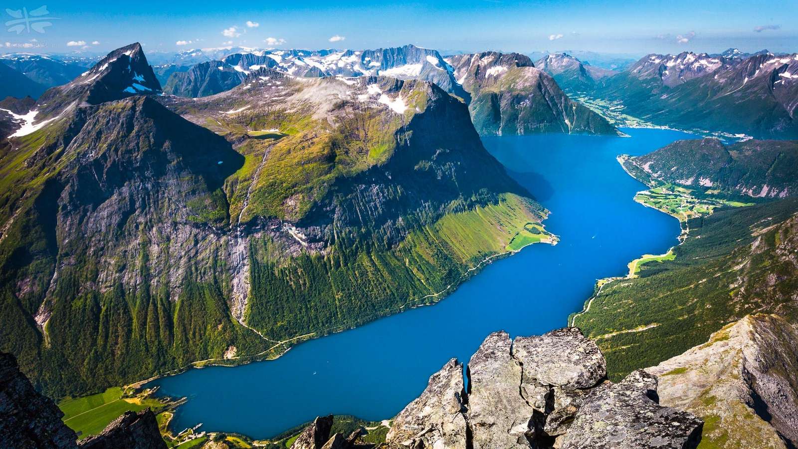 Slogen und die Fjorde Norwegens Online-Puzzle