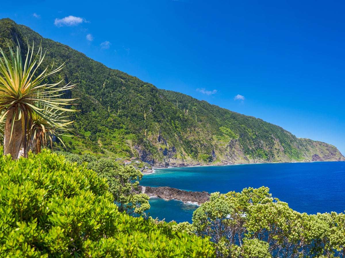 Costa de la isla de Madeira Portugal rompecabezas en línea