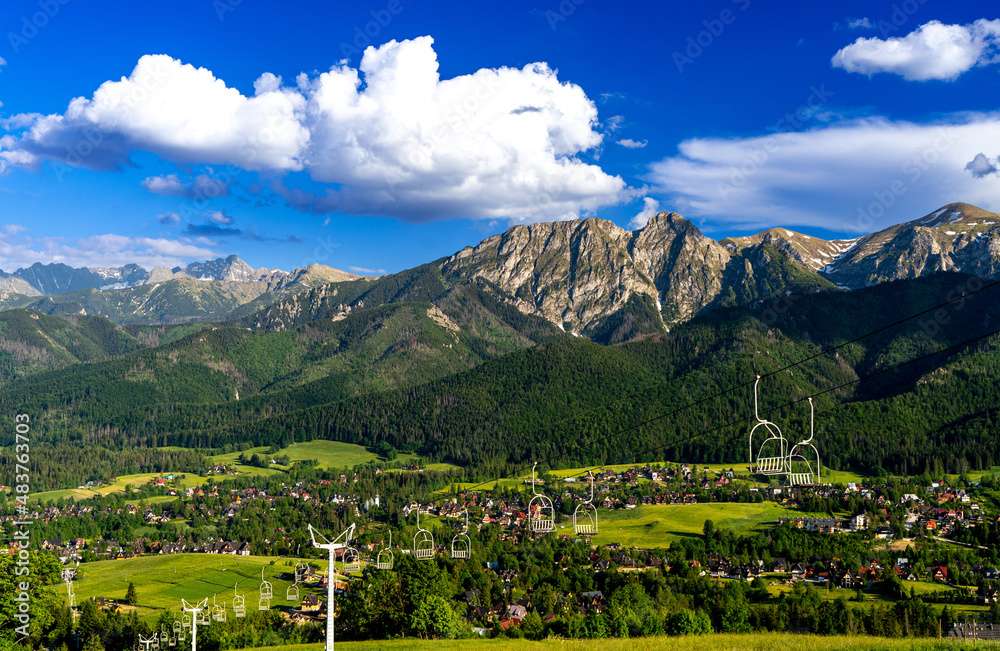 Кабинков лифт в долината Gąsienicowa Tatra онлайн пъзел