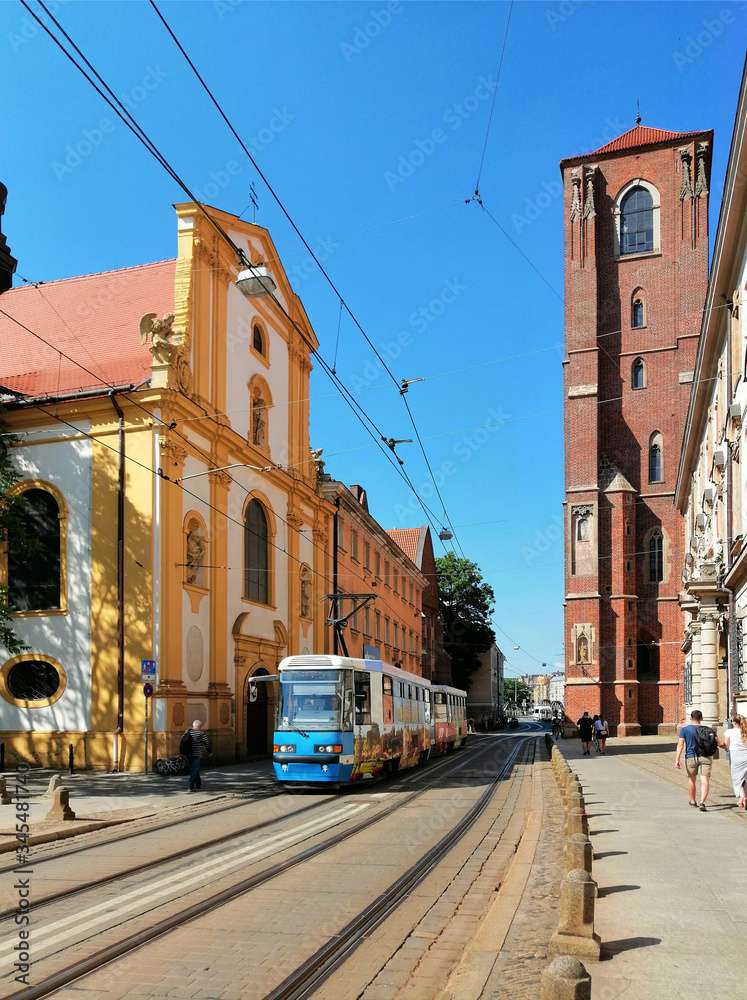 Villamos Wrocławban kirakós online