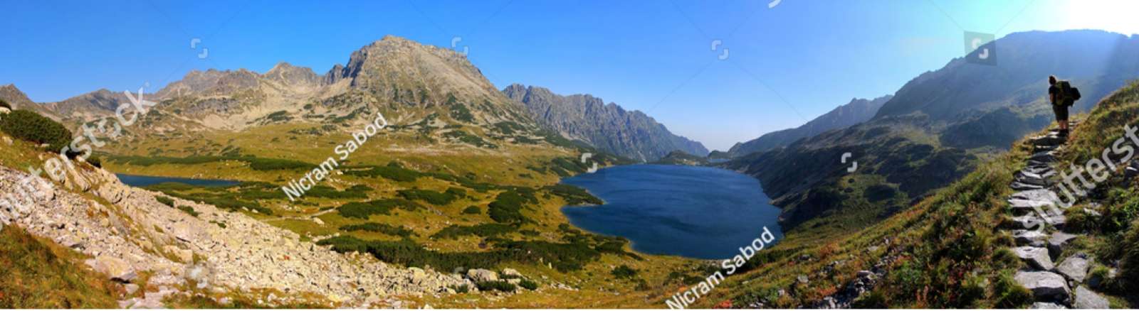 Panorama delle montagne in autunno puzzle online