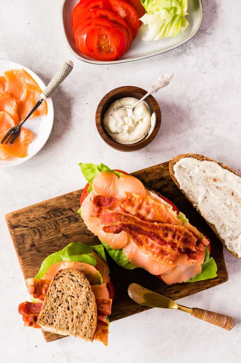 Salmone affumicato BLT puzzle online