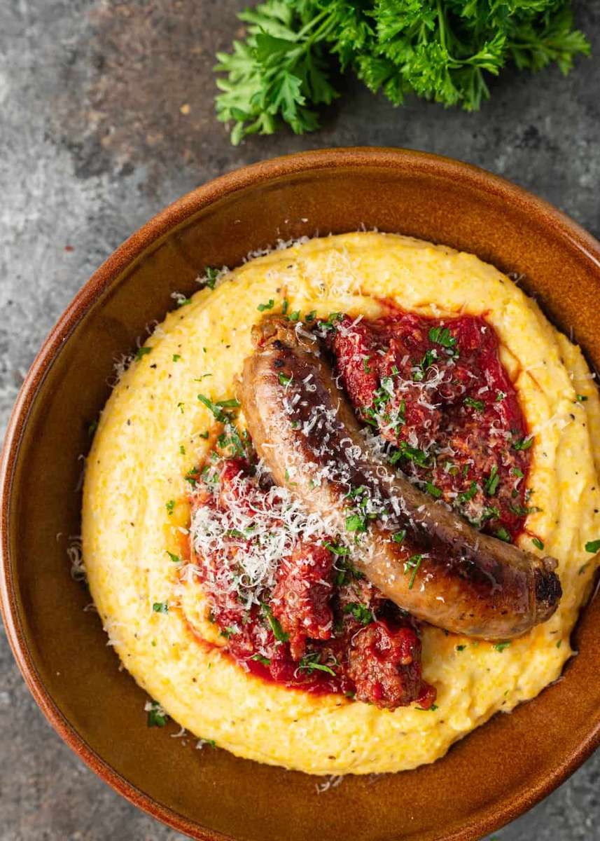 Polenta aux saucisses puzzle en ligne