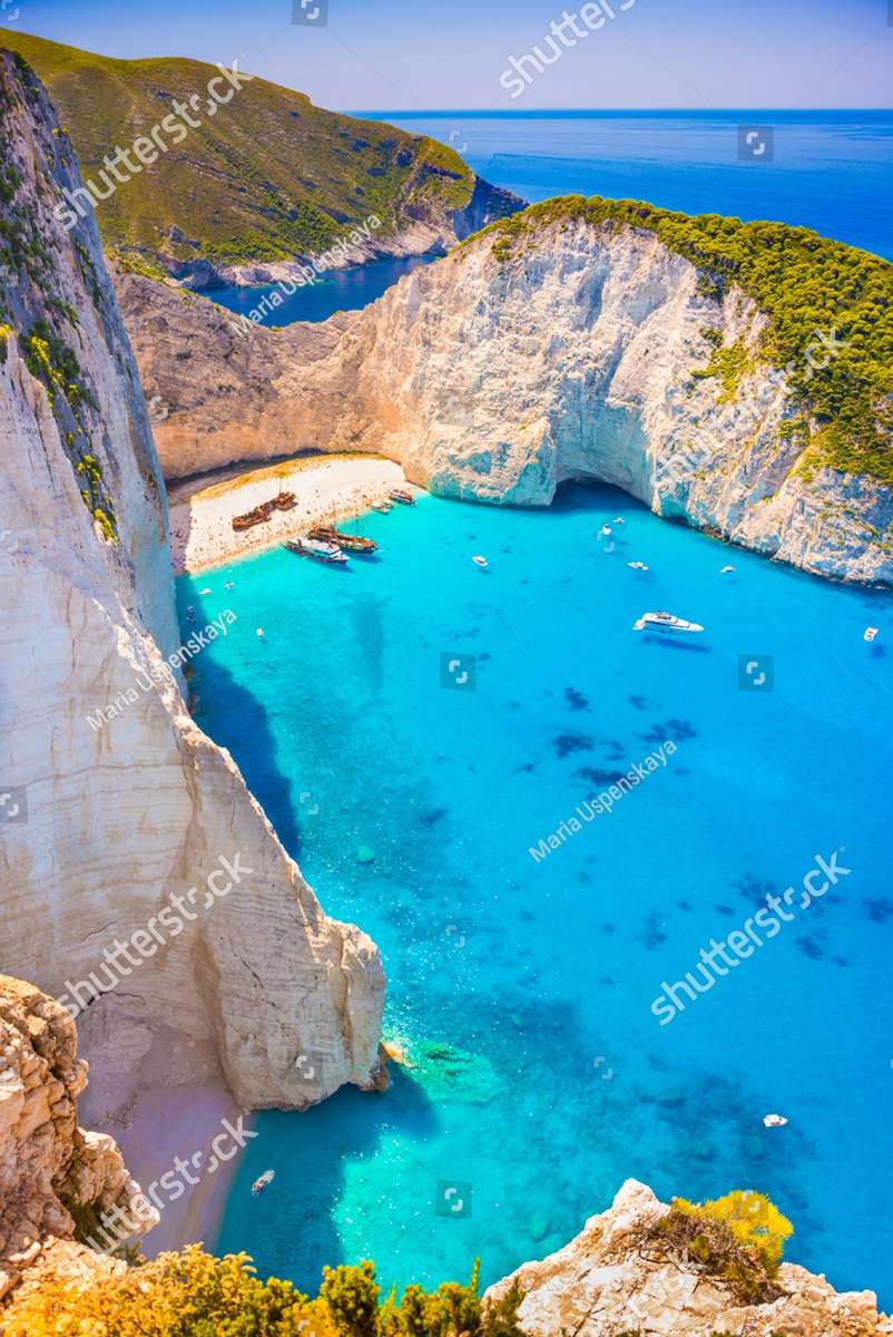 Playa de Zakynthos Grecia rompecabezas en línea